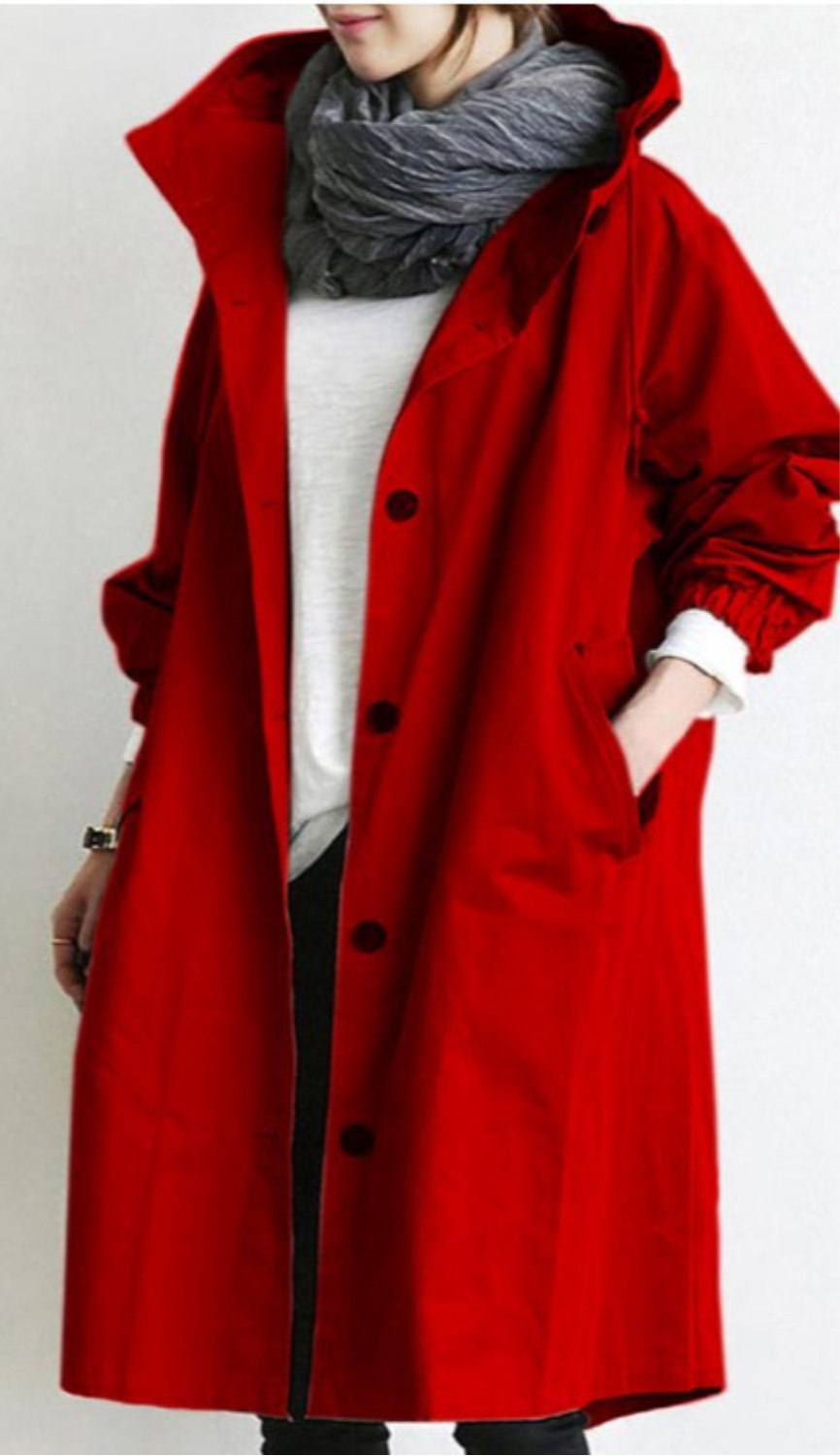 Sanne | Trench-coat Femme Coupe-Vent et Imperméable