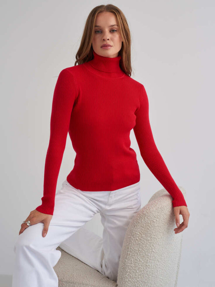 London - Pull col roulé classique pour femme