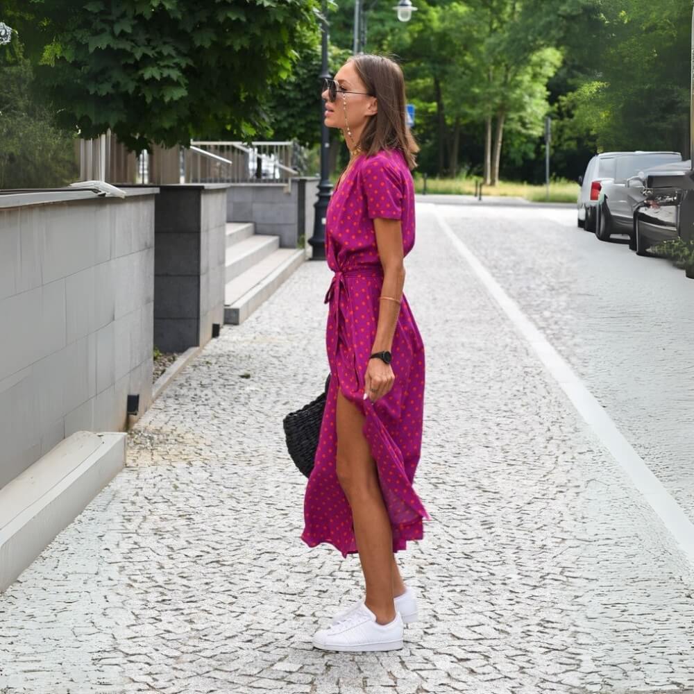 Sommerkleid mit Blumenmuster – Elegant, Luftig & Feminin