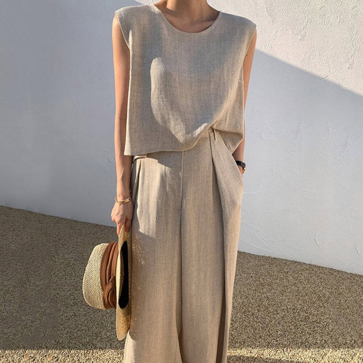 Schlafanzug Damen Set – Eleganter Zweiteiler für gemütliche Abende