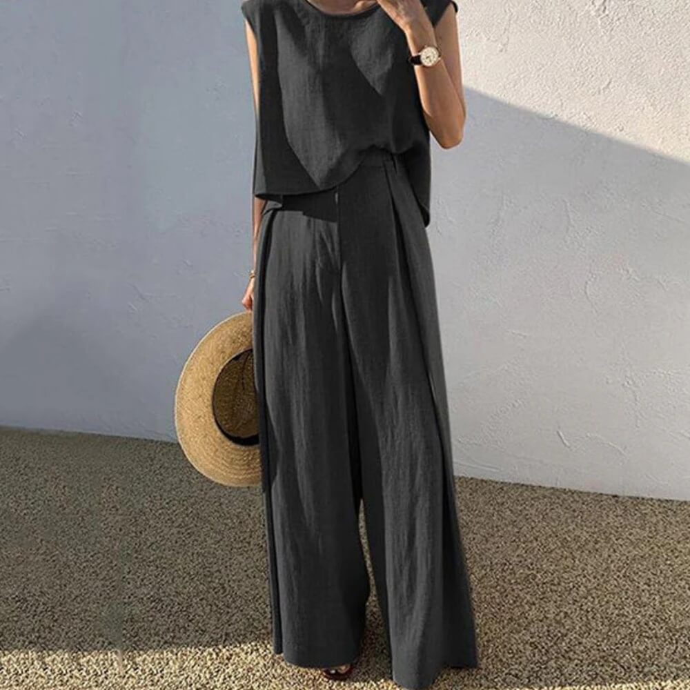 Schlafanzug Damen Set – Eleganter Zweiteiler für gemütliche Abende