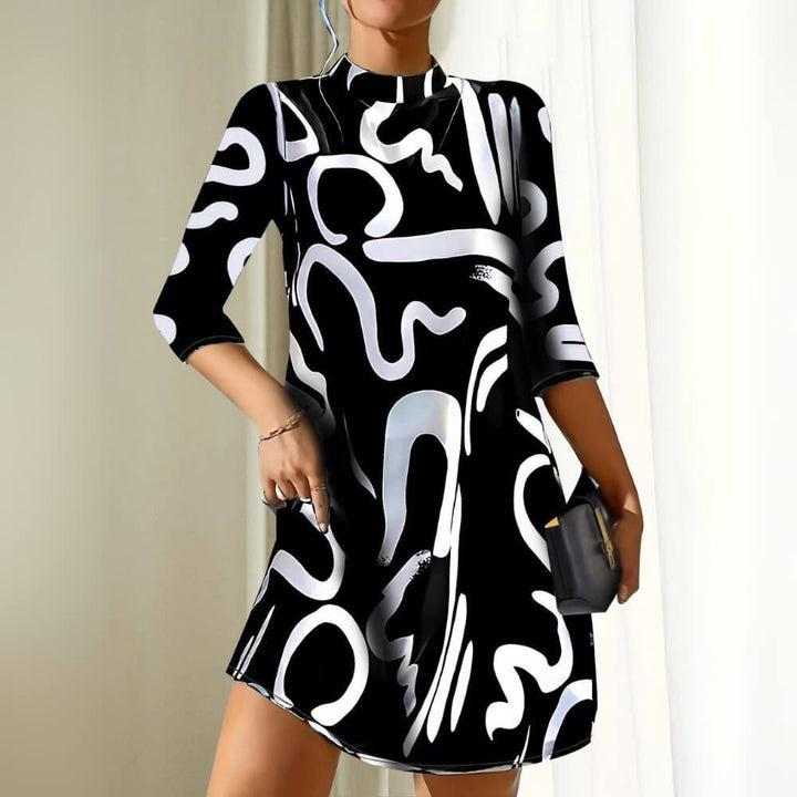 Damenkleid Elegant Sommerlich – Knielanges Freizeitkleid mit schmeichelnder Passform