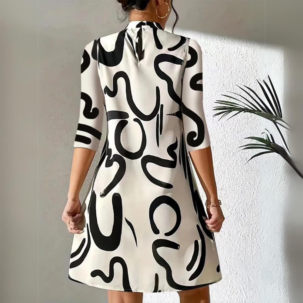 Damenkleid Elegant Sommerlich – Knielanges Freizeitkleid mit schmeichelnder Passform