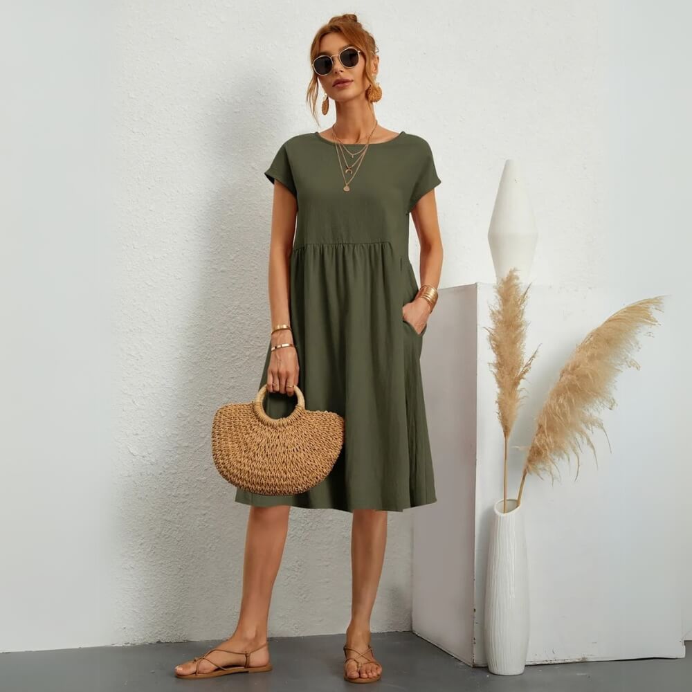 Mini Sommerkleid Elegant & Lässig – Figurbetont für Warme Tage