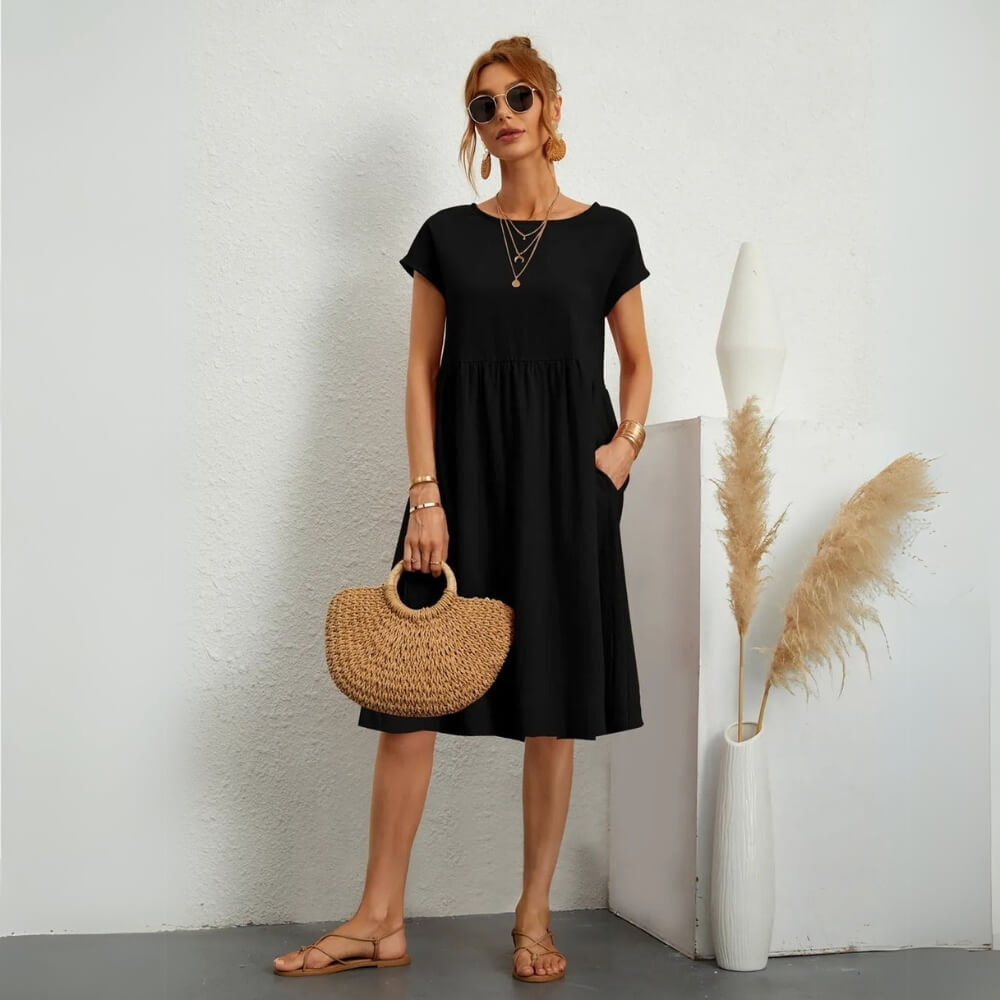 Mini Sommerkleid Elegant & Lässig – Figurbetont für Warme Tage