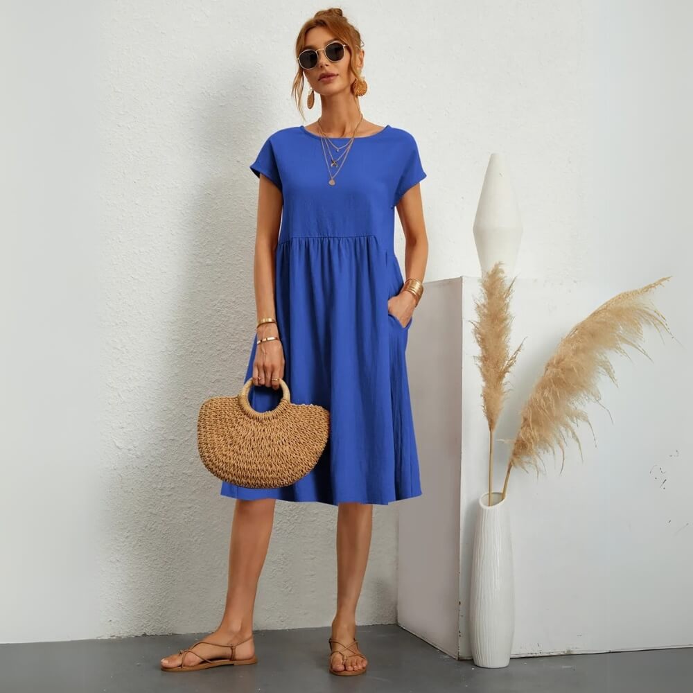 Mini Sommerkleid Elegant & Lässig – Figurbetont für Warme Tage