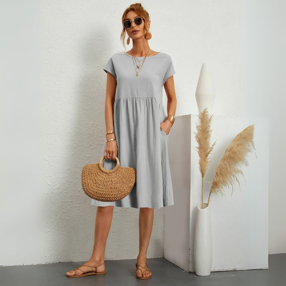 Mini Sommerkleid Elegant & Lässig – Figurbetont für Warme Tage