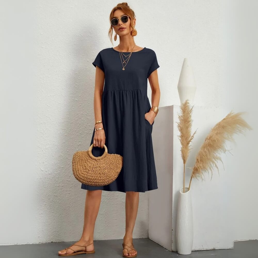 Mini Sommerkleid Elegant & Lässig – Figurbetont für Warme Tage