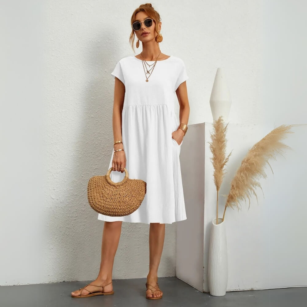 Mini Sommerkleid Elegant & Lässig – Figurbetont für Warme Tage