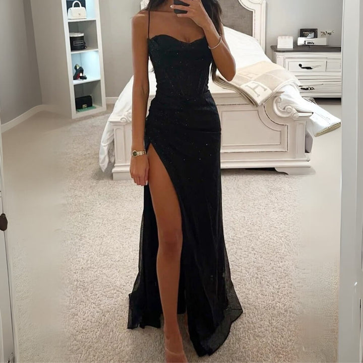 Maxikleid Elegant mit Schlitz – Langes Sommerkleid für Damen