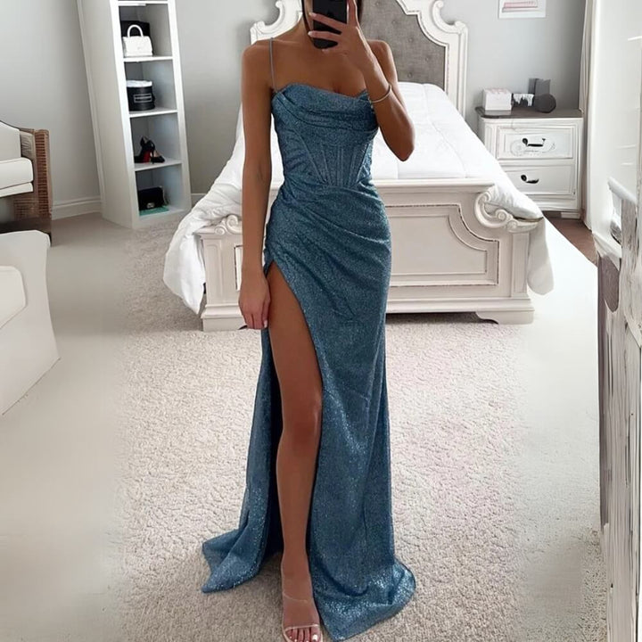 Maxikleid Elegant mit Schlitz – Langes Sommerkleid für Damen