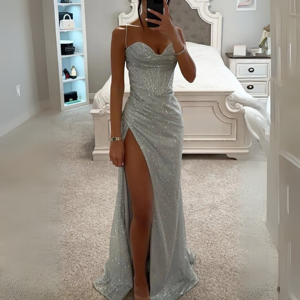 Maxikleid Elegant mit Schlitz – Langes Sommerkleid für Damen