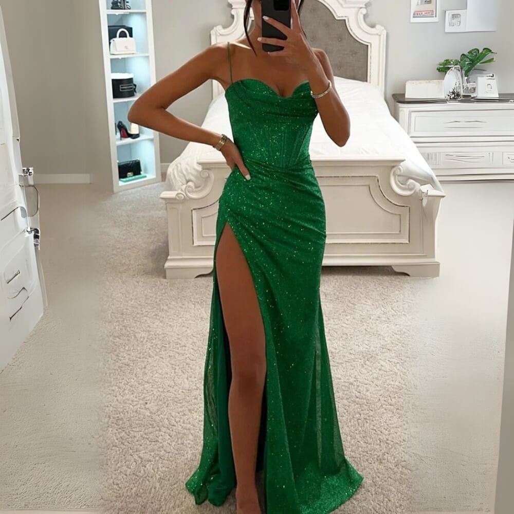 Maxikleid Elegant mit Schlitz – Langes Sommerkleid für Damen