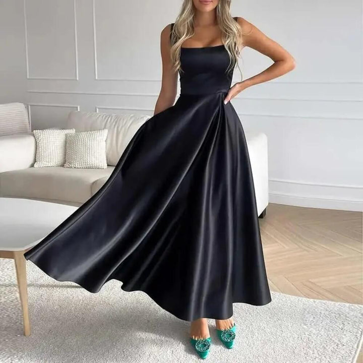Midikleid Elegant Sommerlich – Tailliert mit Schwingendem Rock