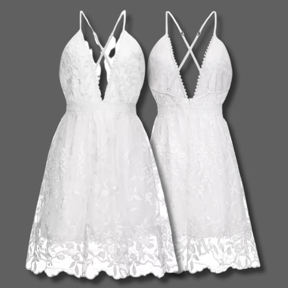 Mini Sommerkleid Elegant luftig – Kurzes Kleid für Urlaub & Alltag