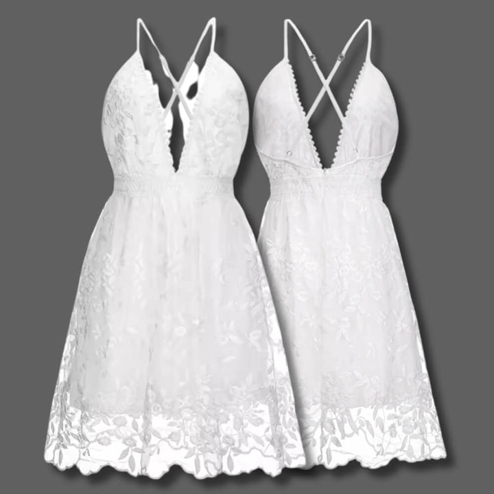 Mini Sommerkleid Elegant luftig – Kurzes Kleid für Urlaub & Alltag