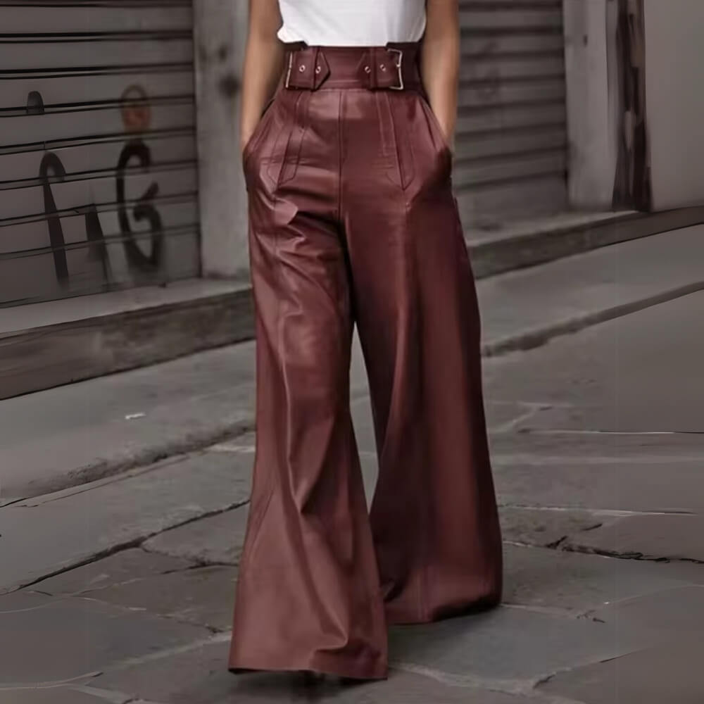 Weite Hose Damen Elegant – High Waist Hose mit weitem Bein, sommerlich & stilvoll