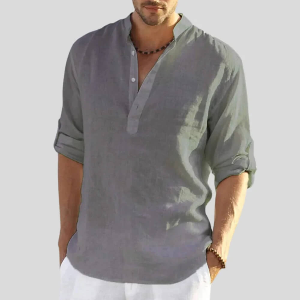 Leinenhemd Herren – Elegantes Sommerhemd für Freizeit & Büro, lässig & luftig