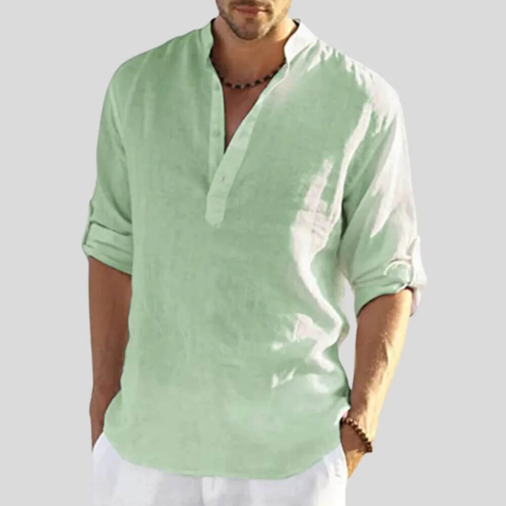 Leinenhemd Herren – Elegantes Sommerhemd für Freizeit & Büro, lässig & luftig
