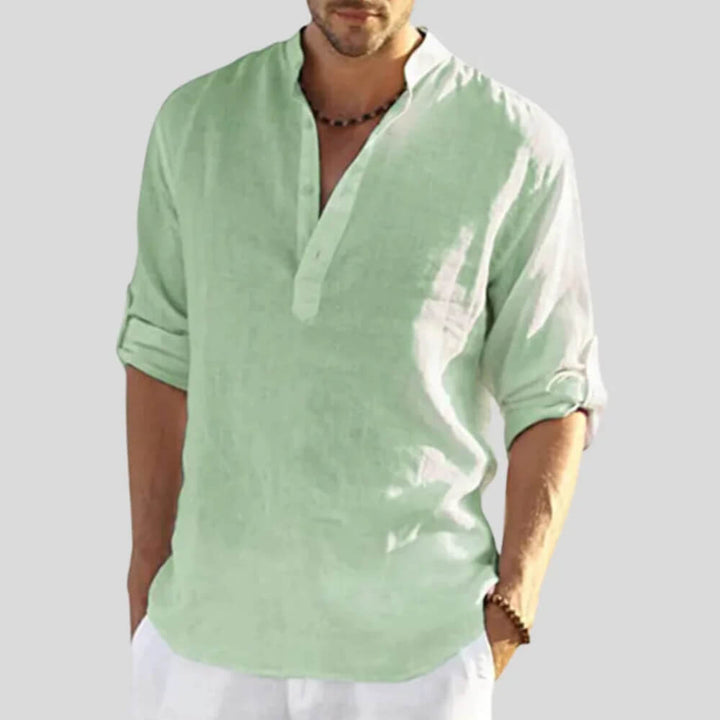 Leinenhemd Herren – Elegantes Sommerhemd für Freizeit & Büro, lässig & luftig
