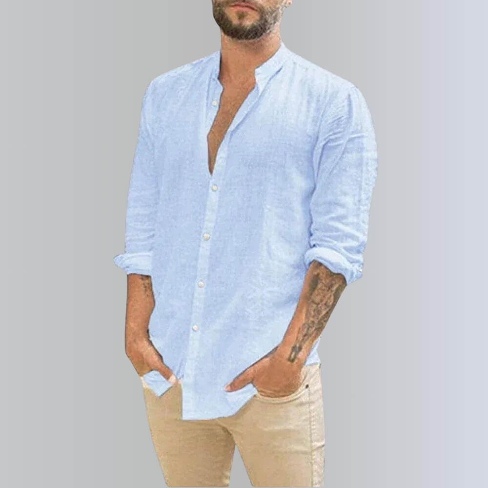 Herren Leinenhemd Sommer – Lässiges, leichtes Freizeithemd für heiße Tage