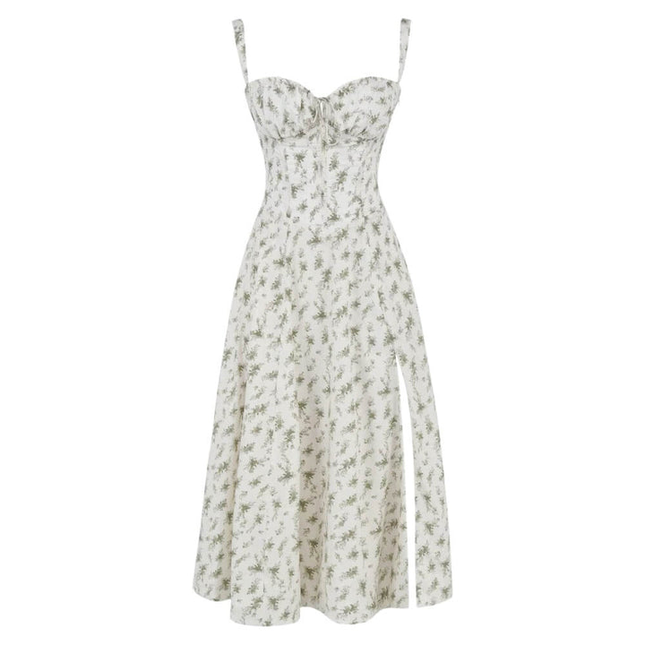 Damenkleid elegant knielang – Luftiges Sommerkleid mit Muster für Alltag & Anlass