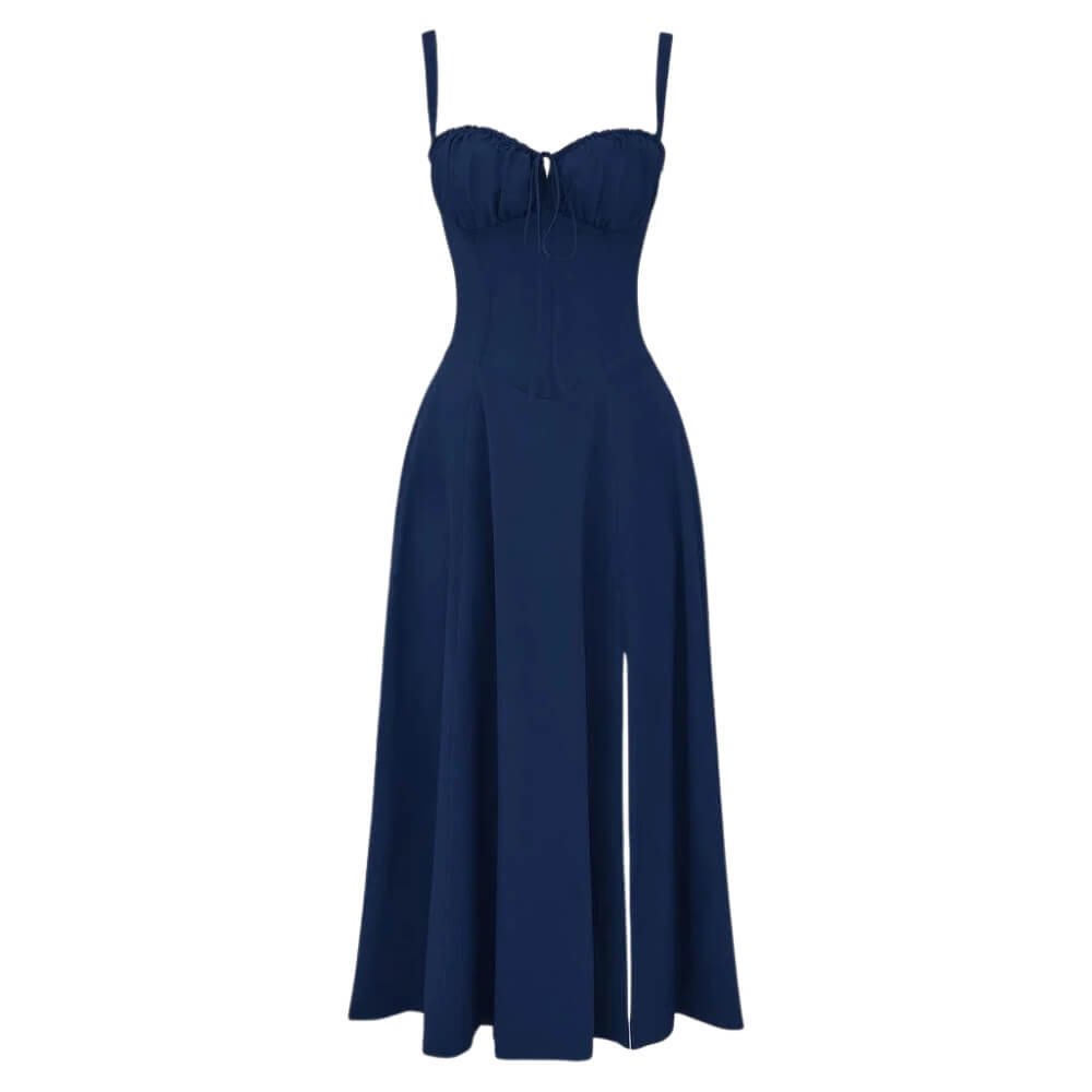 Damenkleid elegant knielang – Luftiges Sommerkleid mit Muster für Alltag & Anlass