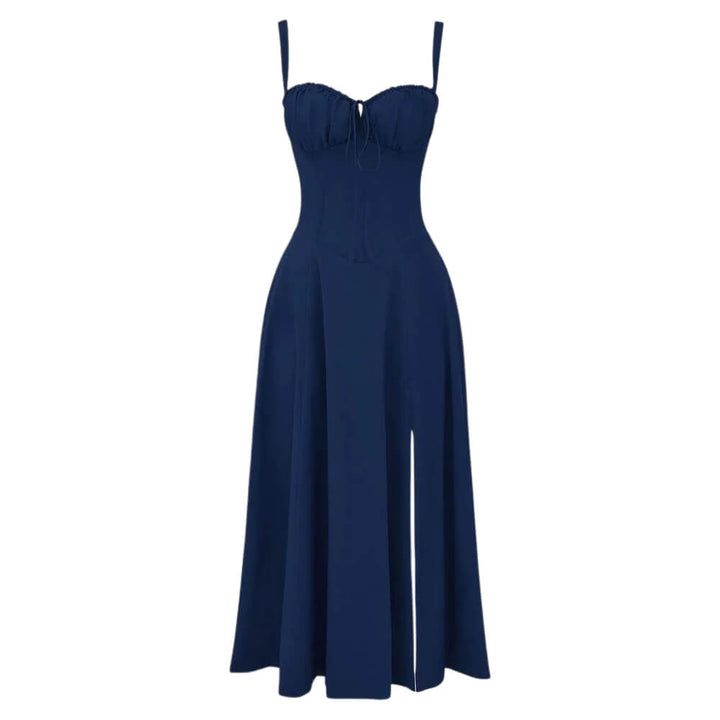 Damenkleid elegant knielang – Luftiges Sommerkleid mit Muster für Alltag & Anlass