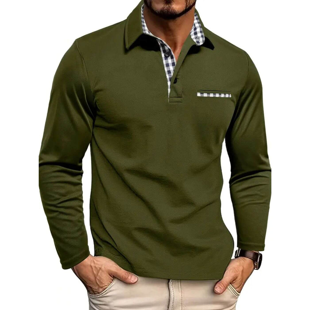 Adam™ - Polo à Manches Longues Élégant