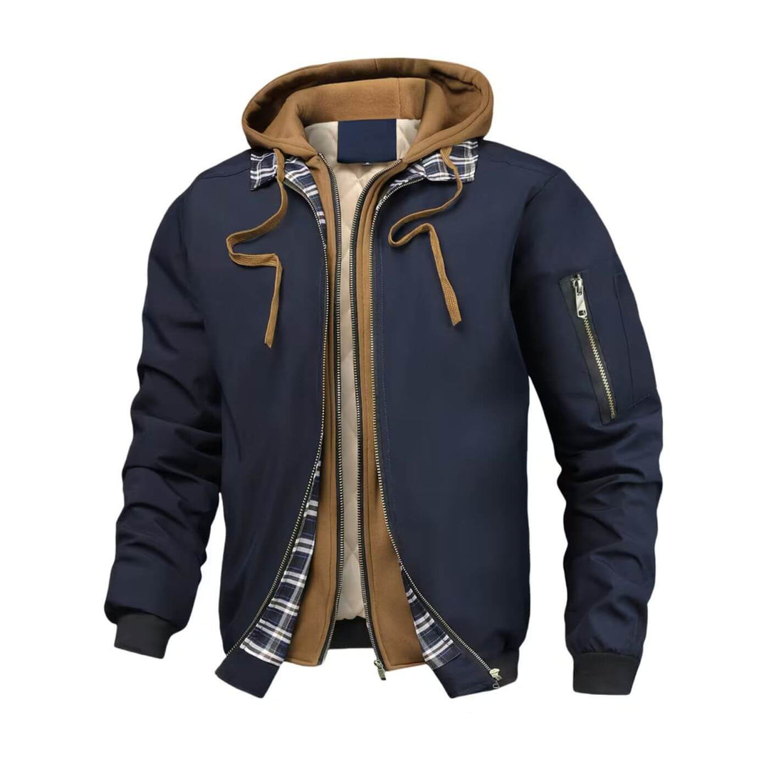Alain™ – Veste d’Hiver à Capuche zippée