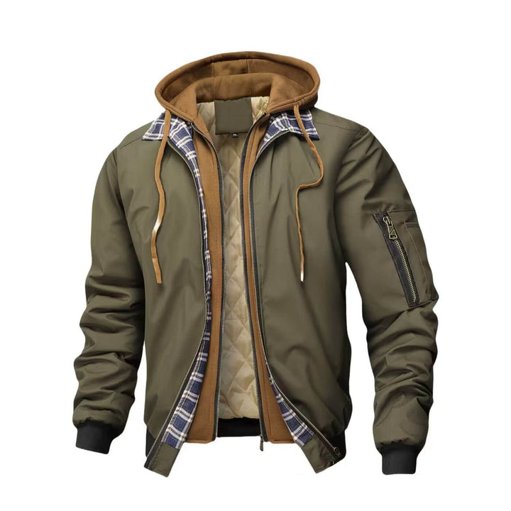 Alain™ – Veste d’Hiver à Capuche zippée