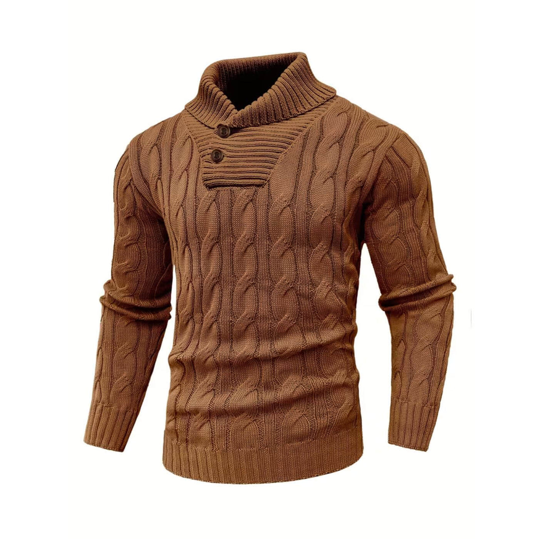 Antoine™ - Pull Tricoté à Col Roulé