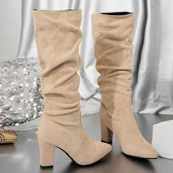 Apolline™ - Bottes Hautes Stylées à Talons