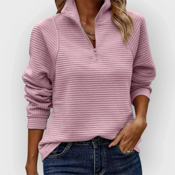 Arielle™ - Pull Quarter Zip Stylé
