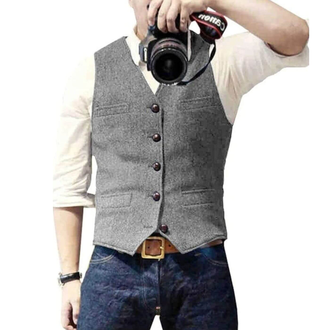 Arnaud™ - Gilet Classique à Boutons
