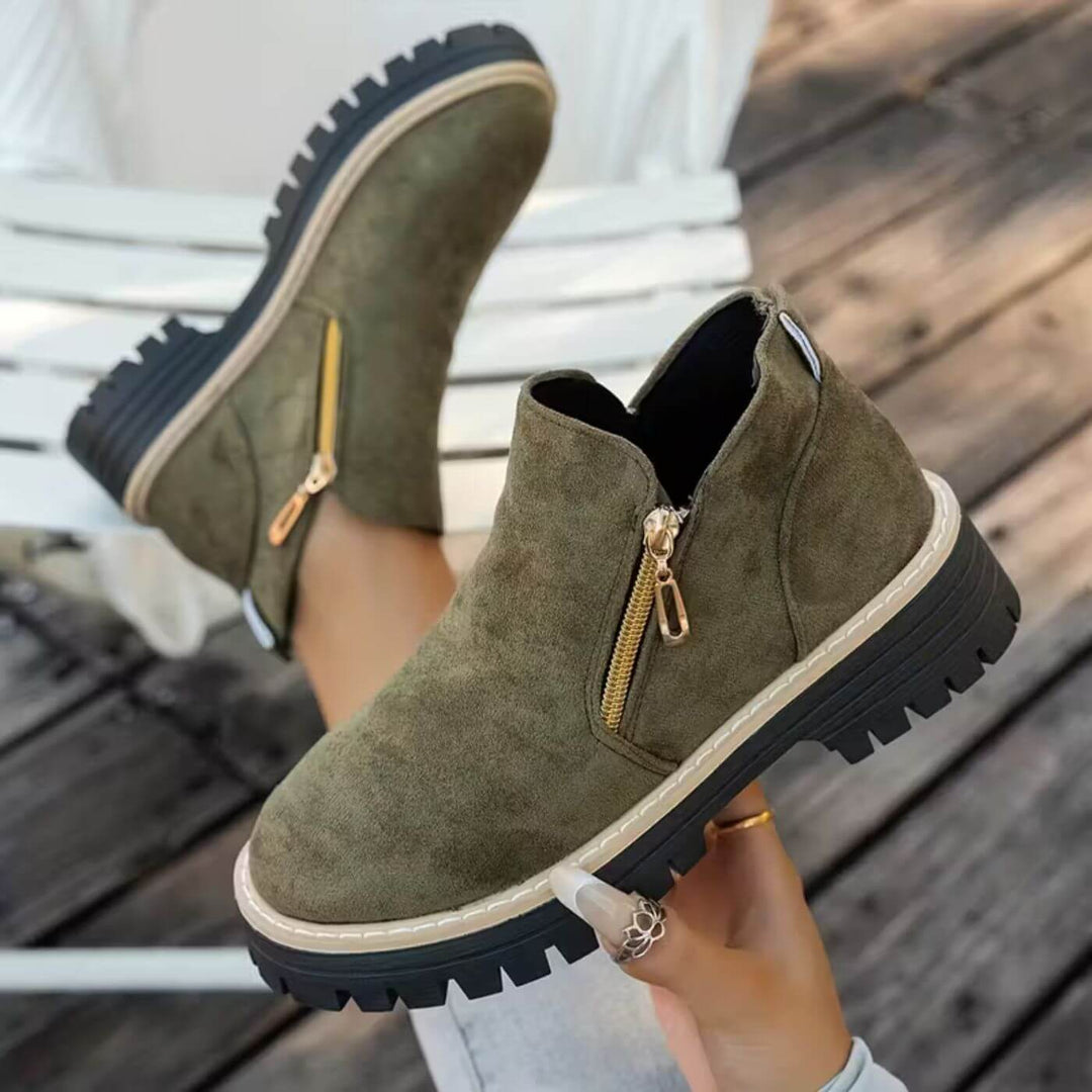 Aurélie™ – Bottines Chelsea à Double Fermeture Éclair