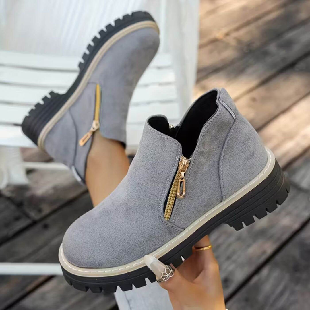 Aurélie™ – Bottines Chelsea à Double Fermeture Éclair