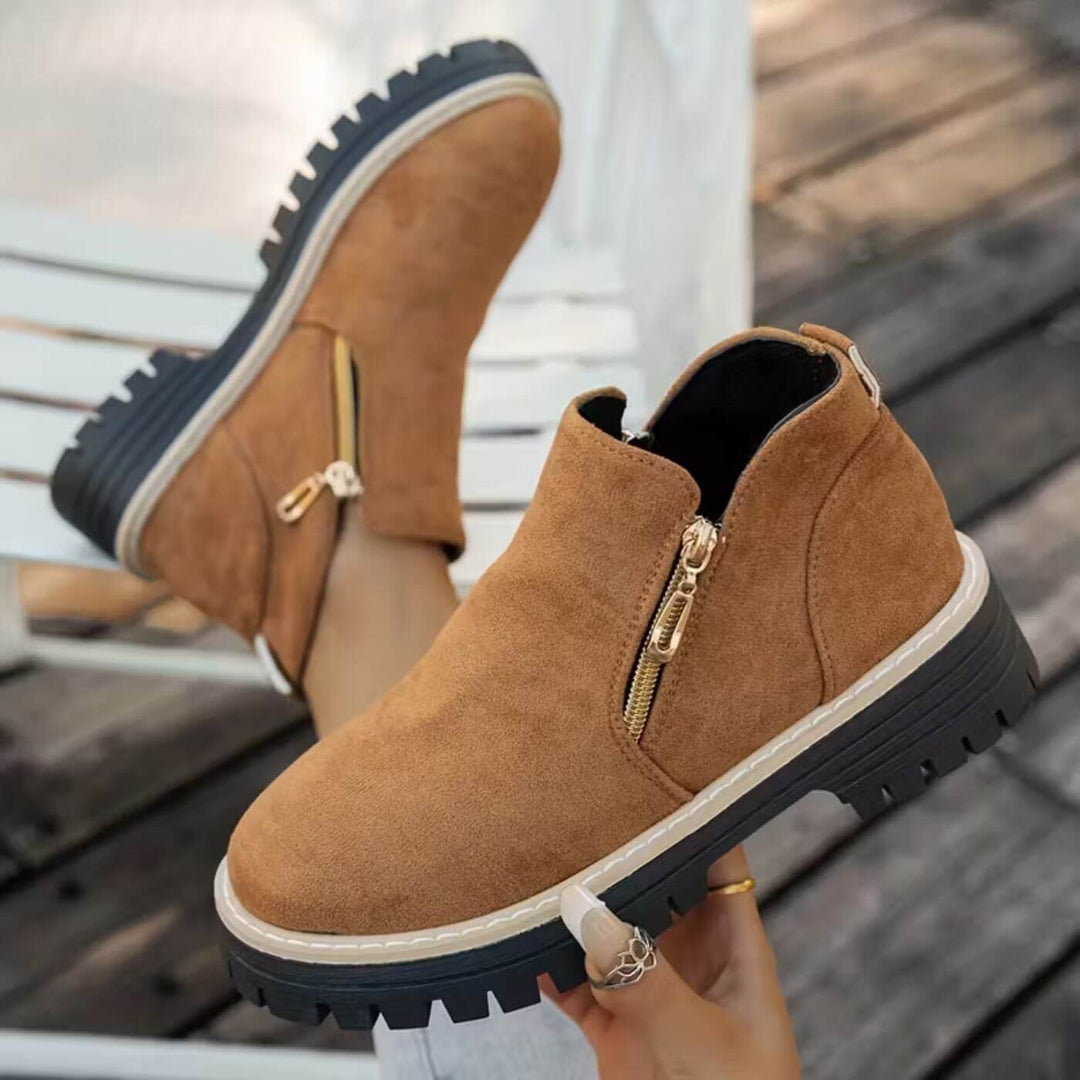 Aurélie™ – Bottines Chelsea à Double Fermeture Éclair