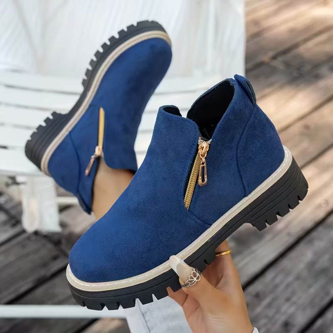 Aurélie™ – Bottines Chelsea à Double Fermeture Éclair