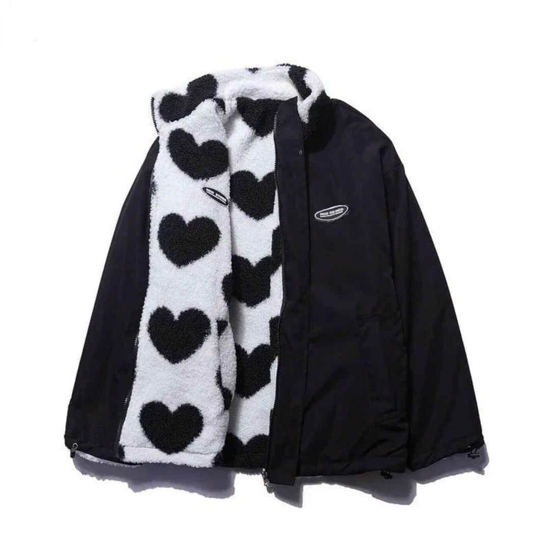 Bérénice™ – Veste Réversible avec Cœurs