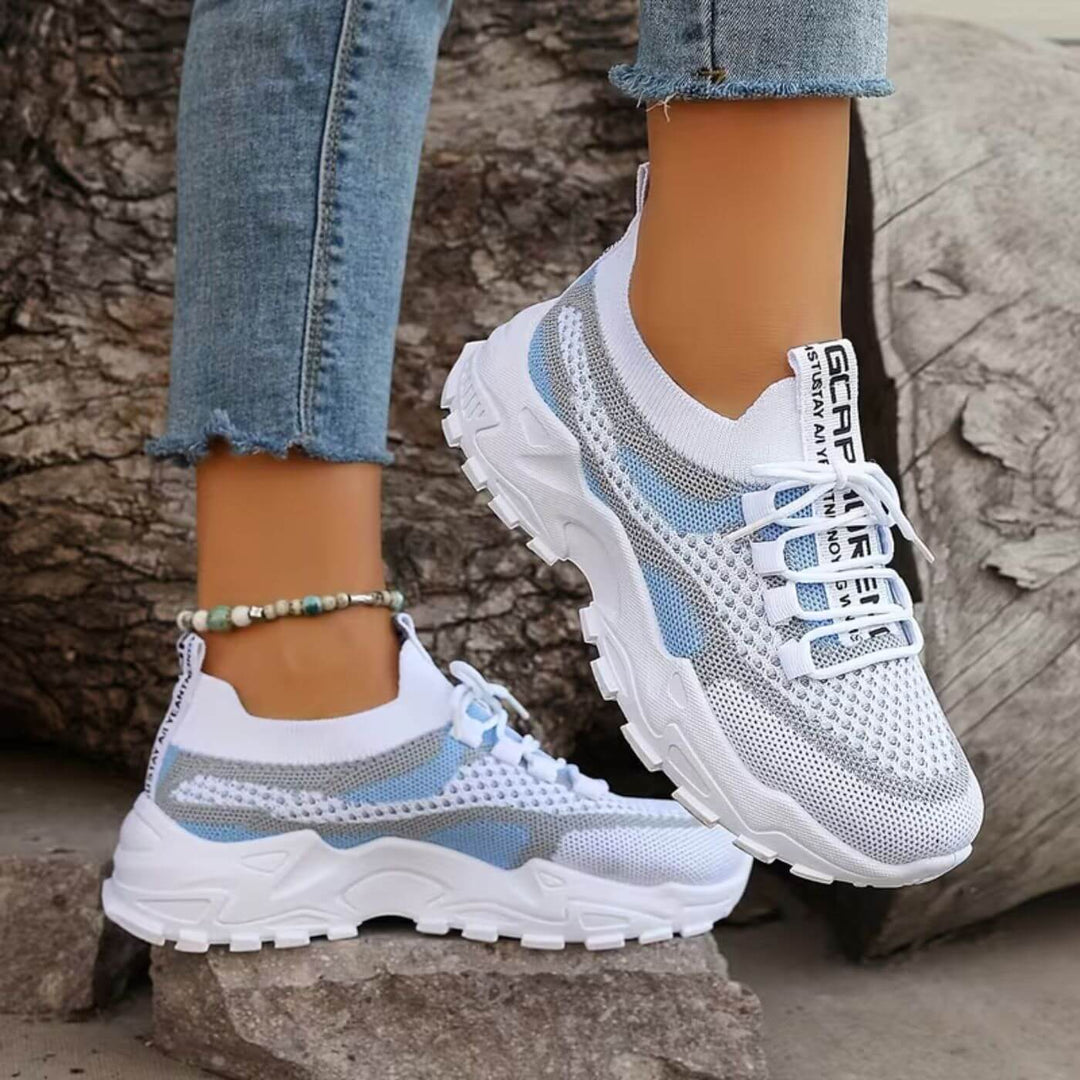 Blanche™ - Baskets Orthopédiques Respirantes à Lacets