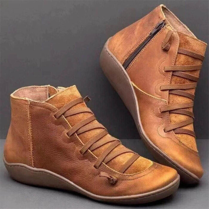 Camille™ – Bottines en cuir avec soutien orthopédique