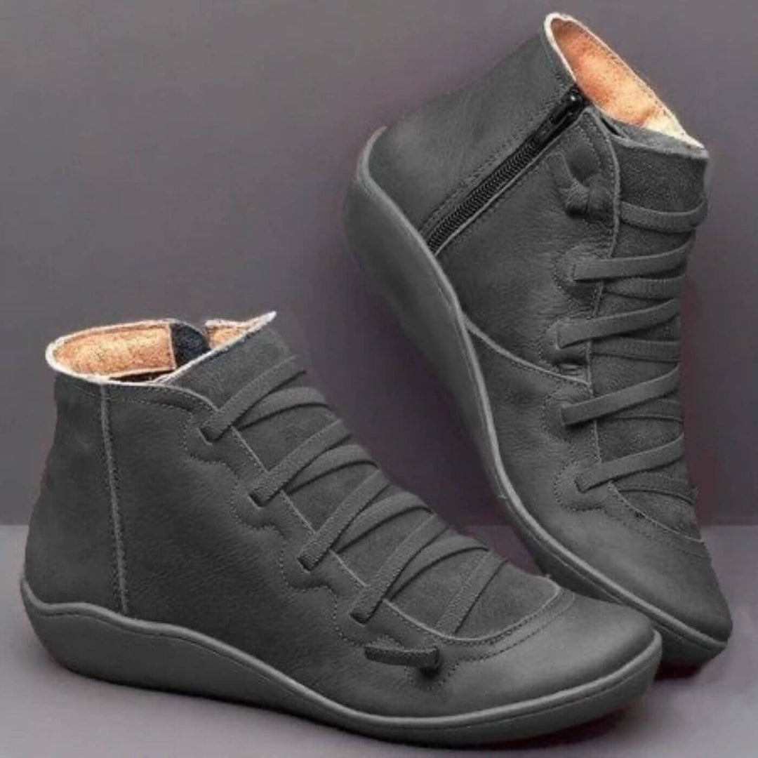 Camille™ – Bottines en cuir avec soutien orthopédique