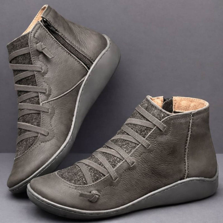 Camille™ – Bottines en cuir avec soutien orthopédique