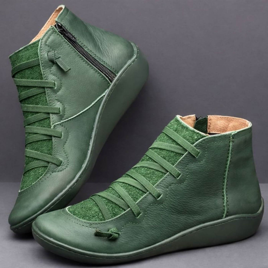 Camille™ – Bottines en cuir avec soutien orthopédique