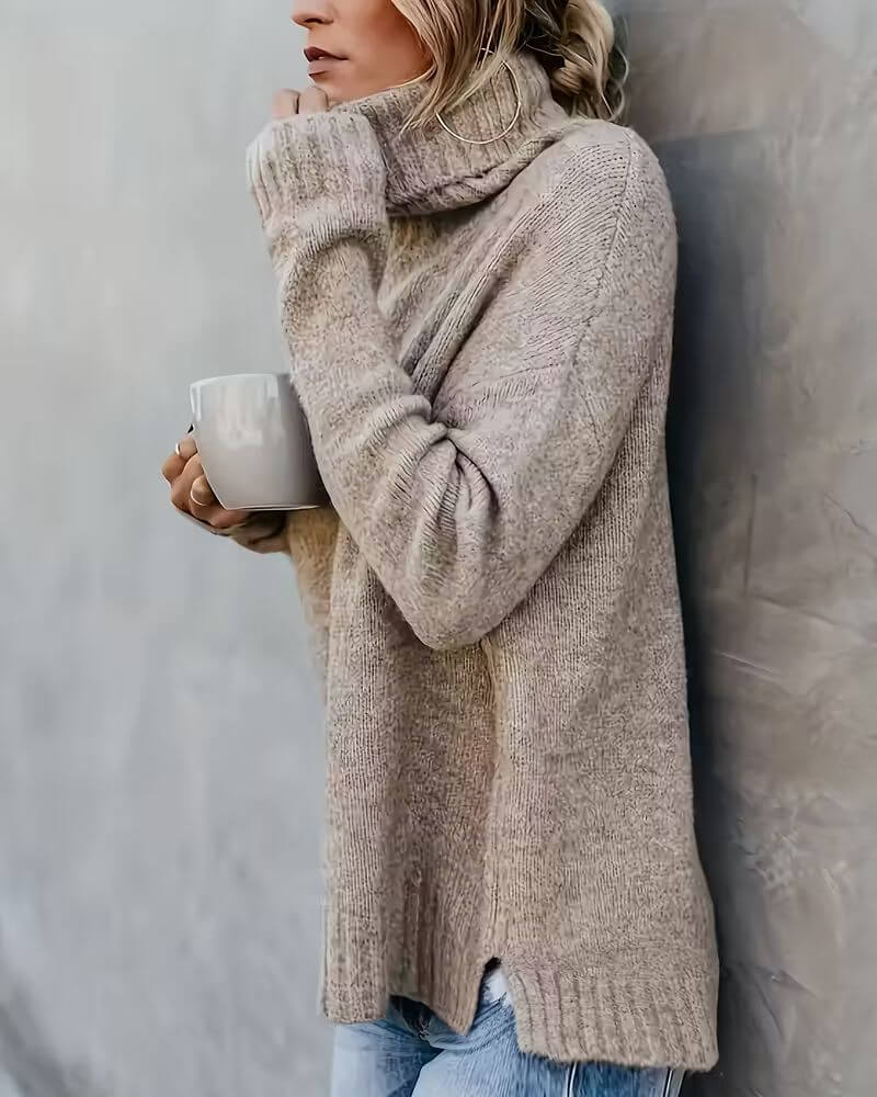 Céleste™ - Pull Confortable à Col Haut