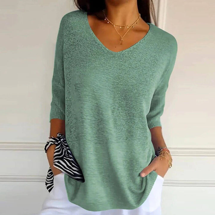 Celine™ – Stilvolles Weiches Strickshirt