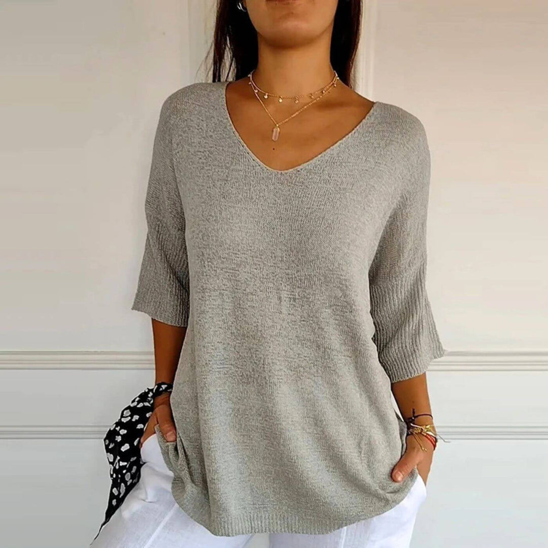 Celine™ – Stilvolles Weiches Strickshirt