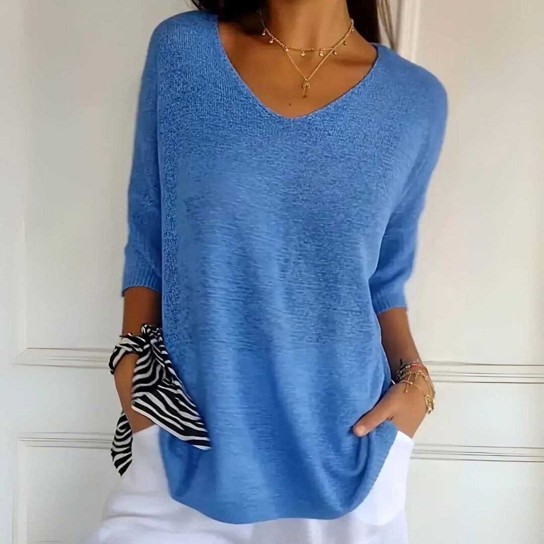 Celine™ – Stilvolles Weiches Strickshirt