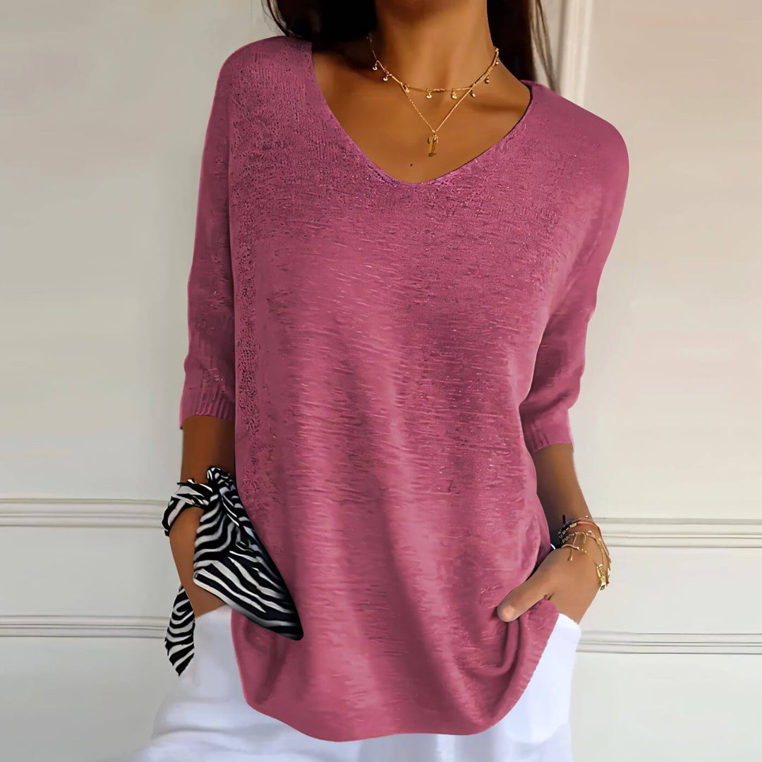 Celine™ – Stilvolles Weiches Strickshirt